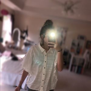 white button down blouse